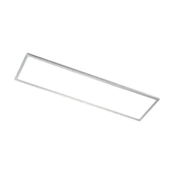 Arcchio LED paneel Arthur, 120 x 30 cm, zilver, 4000 K