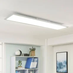 Arcchio LED paneel Lysander, 50W, CCT, 119cm, zilver