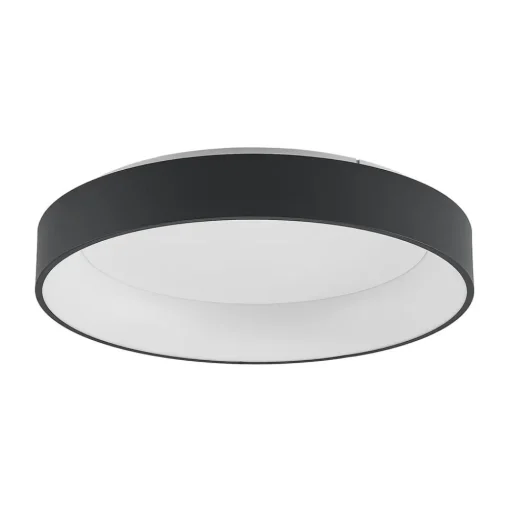 Arcchio LED plafondlamp Aleksi, Ø 60cm, zwart, metaal, CCT