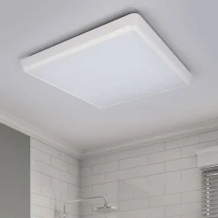 Arcchio LED plafondlamp Augustin, 40 x 40 cm, wit, IP54