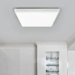 Arcchio LED plafondlamp Augustin, 40 x 40 cm, wit, IP54