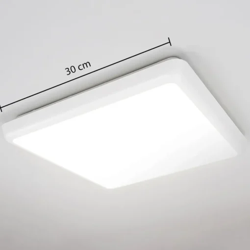 Arcchio LED plafondlamp Augustin, 30 x 30 cm, wit, IP54