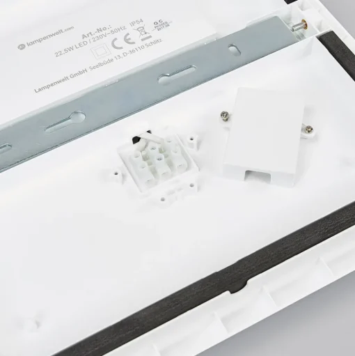 Arcchio LED plafondlamp Augustin, 30 x 30 cm, wit, IP54