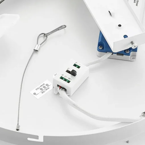Arcchio LED plafondlamp Aleksi, Ø 45cm, zwart, metaal, CCT