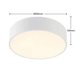 Arcchio LED plafondlamp Noabelle, Ø 40 cm, wit, metaal