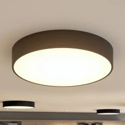 Arcchio LED plafondlamp Noabelle, Ø 60 cm, zwart, metaal