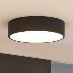 Arcchio LED plafondlamp Noabelle, Ø 40 cm, zwart, metaal