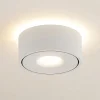 Arcchio LED plafondlamp Rotari, wit, omhoog en omlaag, aluminium
