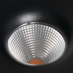 Arcchio LED plafondlamp Rotari, Ø 12 cm, omhoog & omlaag, zwart