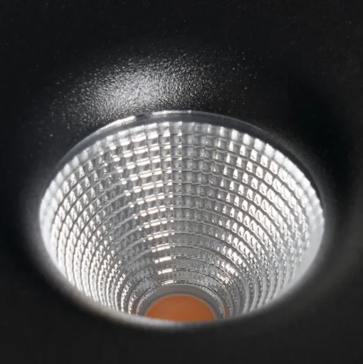 Arcchio LED plafondlamp Rotari, Ø 12 cm, omhoog & omlaag, zwart