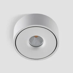 Arcchio LED plafondlamp Rotari, wit, metaal, Ø 12cm