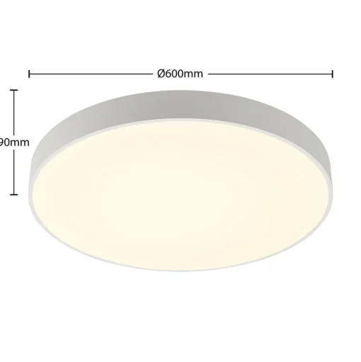 Arcchio LED plafondlamp Vanida, wit, Ø 60 cm, omhoog/omlaag