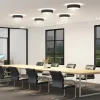 Arcchio LED plafondlamp Vanida, zwart, Ø 40 cm, omhoog/omlaag