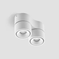 Arcchio LED plafondspot Rotari, wit, 2-lamps, 1140lm