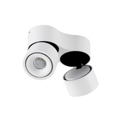Arcchio LED plafondspot Rotari, wit, 2-lamps, 1140lm