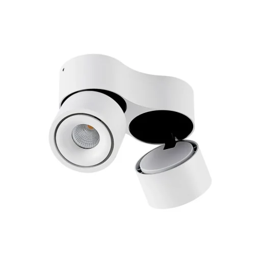Arcchio LED plafondspot Rotari, wit, 2-lamps, 1140lm