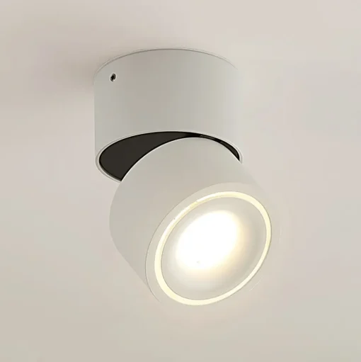 Arcchio LED plafondspot Rotari, wit, 1-lamp, 710lm