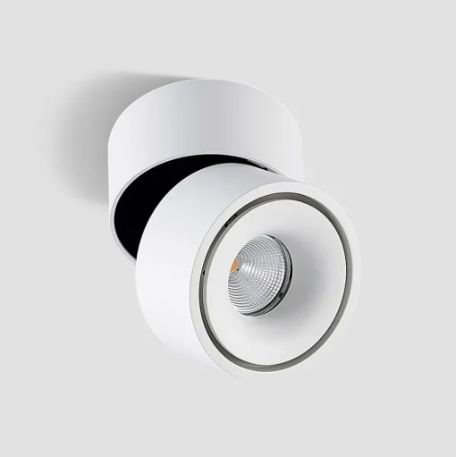 Arcchio LED plafondspot Rotari, wit, 1-lamp, 790lm