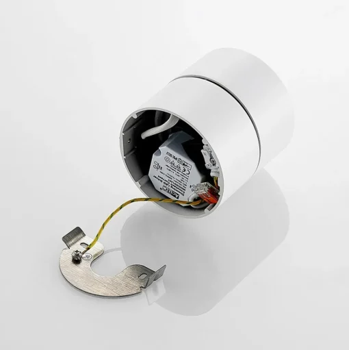 Arcchio LED plafondspot Rotari, wit, 1-lamp, 790lm