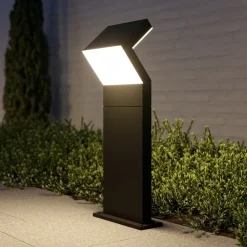 Arcchio LED sokkellamp Havin, antraciet, metaal, 60cm