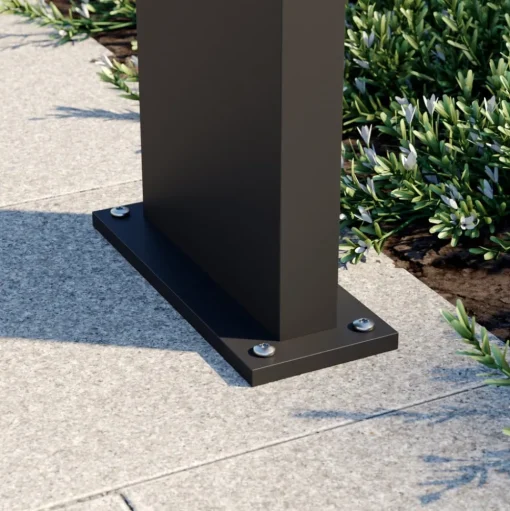 Arcchio LED sokkellamp Havin, antraciet, metaal, 60cm