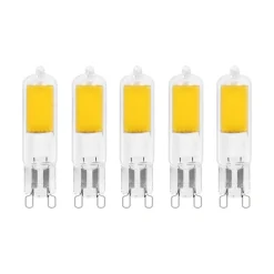 Arcchio LED stiftlamp, G9, 4W, 2700K, set van 5