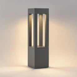 Arcchio LED tuinpadverlichting Lienna, 60 cm, grijs, metaal, IP65
