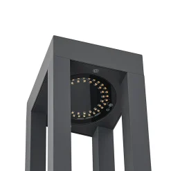 Arcchio LED tuinpadverlichting Lienna, 60 cm, grijs, metaal, IP65