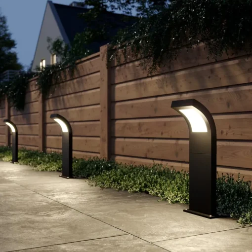 Arcchio LED tuinpadverlichting, IP65, 60 cm, antraciet, metaal