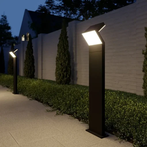 Arcchio LED tuinpadverlichting Havin, antraciet, metaal, 100cm