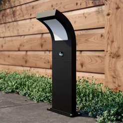 Arcchio LED tuinpadverlichting, 60 cm, antraciet, sensor, IP54