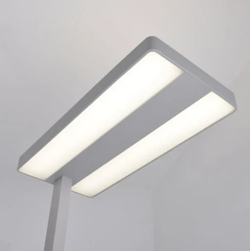 Arcchio LED vloerlamp Logan Neo, zilver, 8.000 lm, dimbaar
