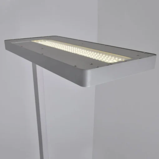 Arcchio LED vloerlamp Logan Neo, zilver, 8.000 lm, dimbaar