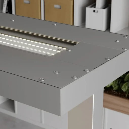 Arcchio LED vloerlamp Logan Basic, zilver, 6.000 lm, dimbaar