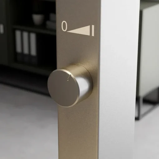 Arcchio LED vloerlamp Logan Basic, zilver, 6.000 lm, dimbaar