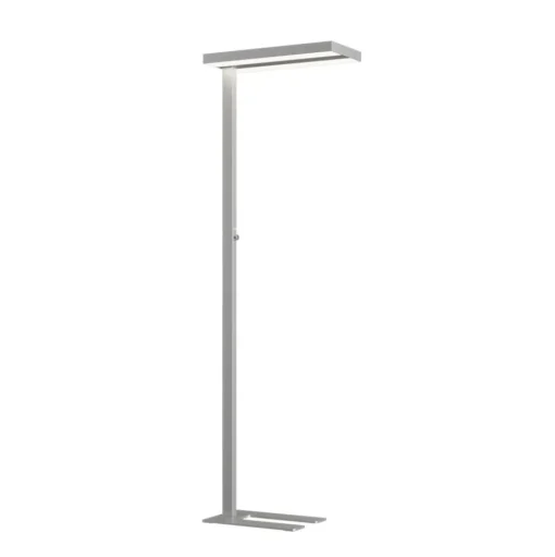 Arcchio LED vloerlamp Logan Basic, zilver, 6.000 lm, dimbaar