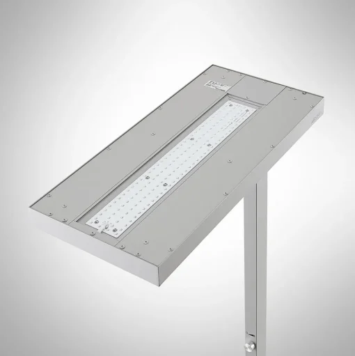 Arcchio LED vloerlamp Logan Pro, zilver, sensor, dimbaar