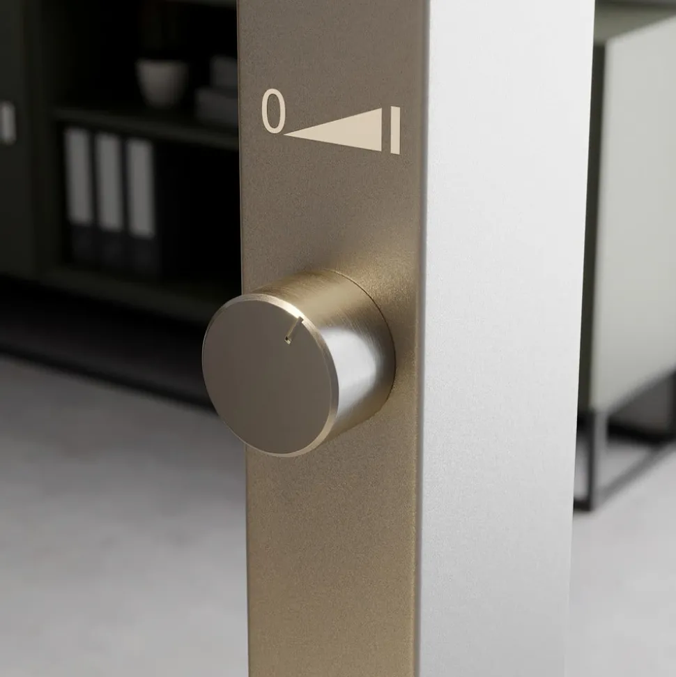 Arcchio LED vloerlamp Logan Basic, set van 2, zilver, 6000 lm