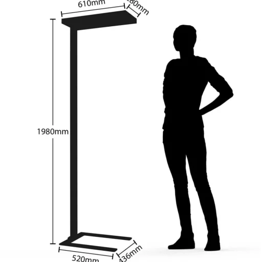 Arcchio LED vloerlamp Logan Ultra, CCT, sensor, dimbaar