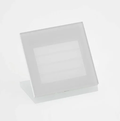 Arcchio LED wand inbouwlamp Zamo, louvre, wit, metaal, IP65