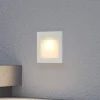 Arcchio LED wand inbouwlamp Zamo, wit, 11 cm, metaal, IP65
