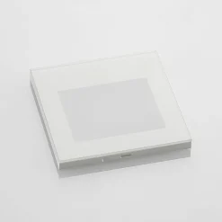Arcchio LED wand inbouwlamp Zamo, wit, 11 cm, metaal, IP65