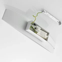 Arcchio LED wandlamp Jelle, 44 cm, wit, metaal, omhoog/omlaag