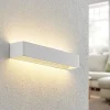 Arcchio LED wandlamp Karam, 53 cm, wit, metaal, omhoog/omlaag