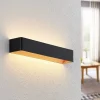 Arcchio LED wandlamp Karam, 53 cm, zwart, metaal, omhoog/omlaag