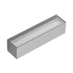 Arcchio LED wandlamp Lengo, 25 cm, grijs, 2-lamps, CCT