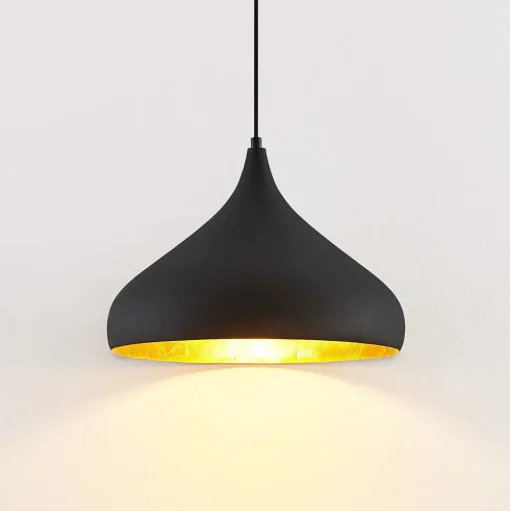 Arcchio Lunus hanglamp met gouden inlay