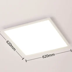 Arcchio Lysander LED paneel, CCT, 62 cm, wit