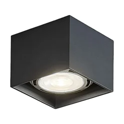 Arcchio Mabel plafondspot, 12 cm x 12 cm, grijs, GU10