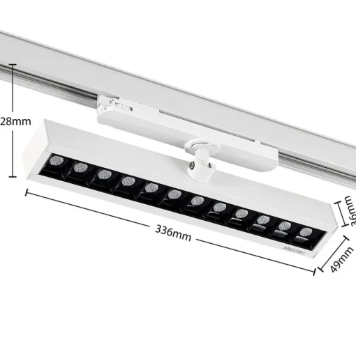 Arcchio Millay LED railspot wit 3000K